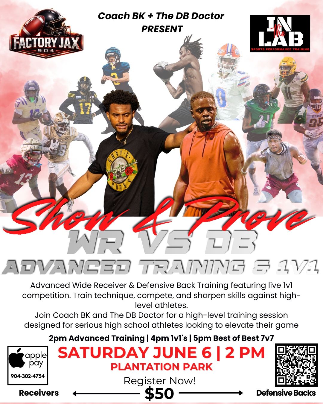 Show & Prove DB vs WR training