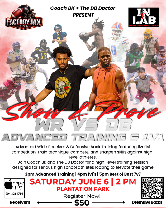 Show & Prove DB vs WR training